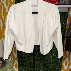 Calvin Klein Women's Cream Cardigan